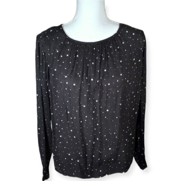 H&M BLACK TOP W/WHITE STARS SZ.4 EUC - Picture 1 of 9